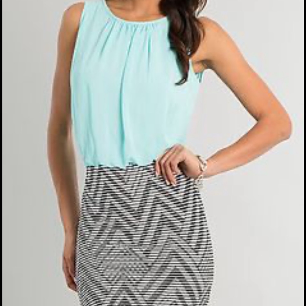 Casual Ruby Rod teal blue dress